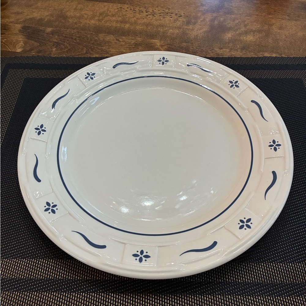 Longaberger Classic Blue Heritage Woven Traditions Pottery place setting - Picture 4 of 8